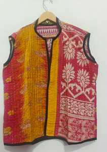 Chaqueta Bohemia Reversible Hecha a Mano con Cuello en V, Acolchada, Holgada, para Verano e Invierno, Colección Vintage - Product Image 2