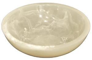 Cuenco decorativo clásico pulido de resina epoxi con acabado de mármol, plato elegante para servir fiestas - Product Image 3