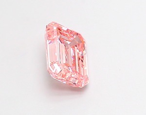 Diamant rose intense fantaisie taille émeraude de 1,24 carat, CVD, clarté VS2, polissage excellent, pierre cultivée en laboratoire, pour bijoux sur mesure - Product Image 4