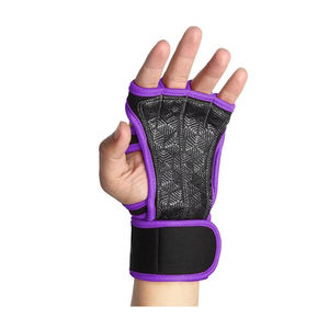 Guantes Deportivos Unisex OEM de Medio Dedo, de Poliéster, Transpirables, Ligeros, Impermeables, Antideslizantes, para Levantamiento de Pesas y Gimnasio - Product Image 3
