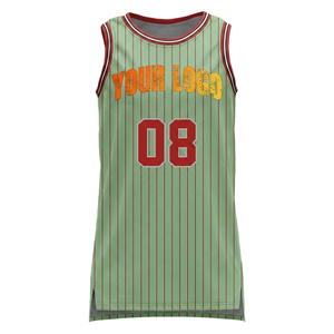 Camiseta de baloncesto personalizada para mujer, uniforme de equipo personalizado, sin mangas, verde menta, camiseta deportiva transpirable, ropa de alta calidad - Product Image 1