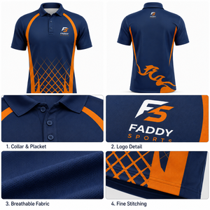 Polo Deportivo de Secado Rápido para Hombre con Logotipo Personalizado, Transpirable, Sublimado, para Golf, Tenis, Jersey de Manga Corta, Ropa Deportiva de Equipo - Product Image 4