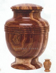 Urne funéraire en marbre Heritage, élégante urne commémorative pour cendres de crémation, urne en marbre sur mesure pour restes humains, vente en gros - Product Image 5