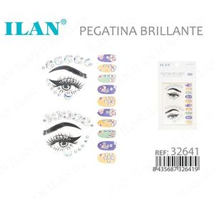 ILAN Adesivi glitterati per viso, occhi e unghie, fogli decorativi rimovibili 32641 - Product Image 3