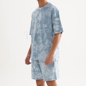 Ensemble short et t-shirt unisexe délavé à l'acide, coupe ample, 100% coton 220 GSM, surdimensionné, personnalisé, style streetwear, premium 2026 - Product Image 3