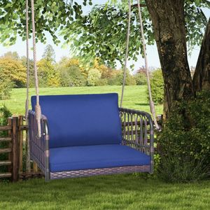 <b>Single</b> Person Patio <b>Swing</b> with Comfortable Seat and Back Cushions for Relaxing in the Sun - Product Image 2