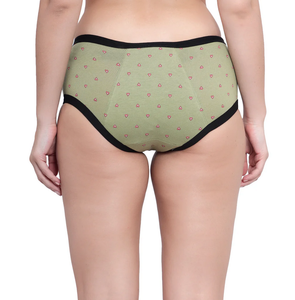 Braguitas Menstruales de Algodón 100% Teñido en Hilo con Estampado OEM, Transpirables y Absorbentes, Ropa Interior para el Periodo, Bragas Fisiológicas al por Mayor - Product Image 4