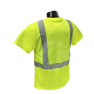 Camiseta de Trabajo Transpirable de Poliéster con Detalles Reflectantes, Diseño Personalizado, Visibilidad, Ajuste Cómodo, Venta al Por Mayor de Fábrica, Camiseta de Seguridad - Product Image 5