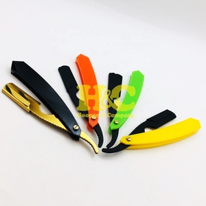 New Barber <b>Razors</b> Colors Stainless Steel Professional Barber <b>Straight</b> <b>Razor</b> Multi Glitter Handle Replaceable <b>Razors</b> Men - Product Image 3
