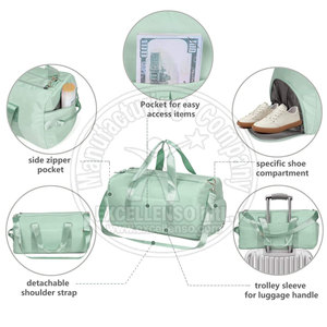 Sac de sport pour la gym avec compartiment séparé pour chaussures, sac de sport léger pour la remise en forme, pour la vente en gros et les marques privées - Product Image 4