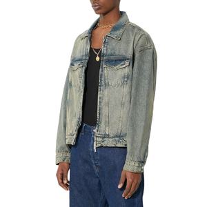 Veste en jean longue d'hiver pour hommes, fabrication OEM, haute qualité, prix de gros, personnalisable, pour adultes et prix abordable 2026 - Product Image 4