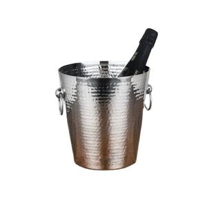 Venta caliente logotipo personalizado impreso abeja diseño en relieve niquelado champán enfriador de vino cerveza de acero cubo de hielo fiestas comida - Product Image 1