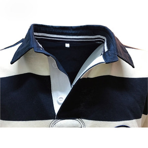 Chemise de rugby à manches longues pour homme Index Apparel, rayée, col rabattu, coupe classique, toutes saisons, jersey en coton - Product Image 5