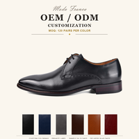 Zapatos Derby de Cuero para Hombre al por Mayor, Suaves, Cómodos para Invierno, Antideslizantes, Formales para Oficina, OEM/ODM, Marca Personalizada