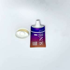 Tube d'emballage en aluminium laminé ABL de qualité export avec bouchon à vis et bouchon à clapet pour crème solaire et crème visage – Vente en gros - Product Image 4