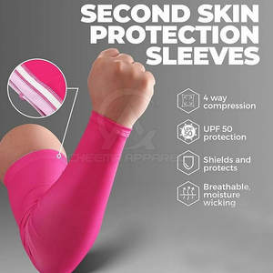 Mangas de protección UV para el brazo, para trabajo al aire libre y deportes, cubre brazos elásticos con bloqueo solar para actividades de verano - Product Image 4
