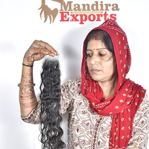 100% cabello humano vietnamita crudo sin procesar máquina negra Natural Paquete de trama doble cierre extensiones de cabello humano frontal - Product Image 4
