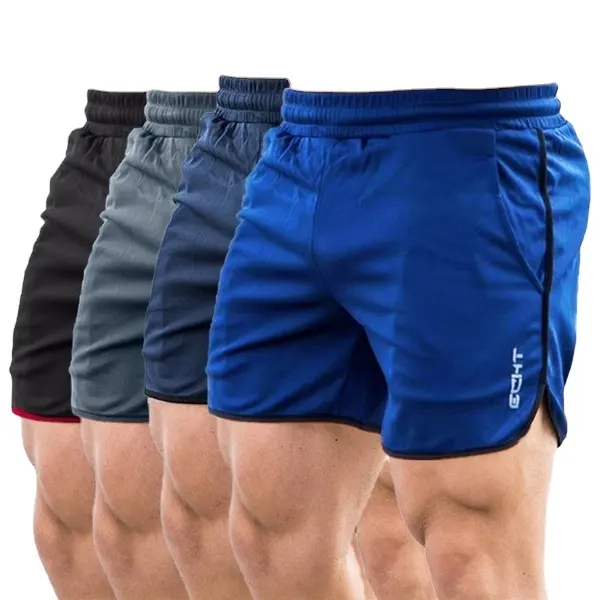 Pantalones cortos para correr para hombre, ropa deportiva para entrenamiento muscular, culturismo, ejercicio, gimnasio