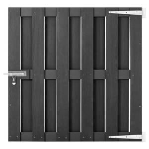 Puerta de Jardín de WPC Gris, Tamaño 39.4"x39.4", Diseño Elegante para Exteriores - Product Image 1