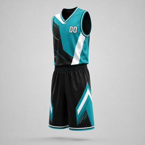Maillot de basket-ball personnalisé, ensemble uniforme de basket-ball, maillot et short sublimés pour les équipes de jeunes - Product Image 3