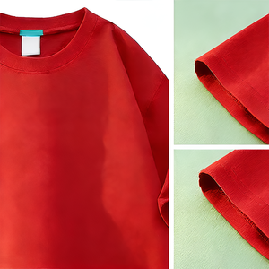 Camiseta Oversize Personalizada para Hombre, 100% Algodón, Gruesa, con Empalmes, 260Gsm, Estilo Urbano, Lavado Desgastado, Lisa, OEM, Venta al por Mayor - Product Image 3