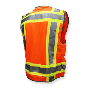 Gilet tactique multifonctionnel haute visibilité, vêtements de sécurité réfléchissants avec fermeture éclair avant, prix - Product Image 1