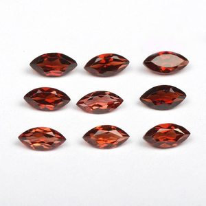 Gema suelta facetada de granate rojo natural, corte marquesa, 3MM 6MM, granate de Mozambique para fabricación de joyas, venta al por mayor de gemas a granel - Product Image 5