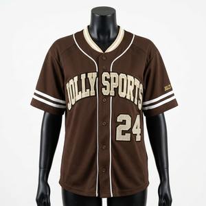 Camiseta de béisbol para mujer, poliéster premium entrelazado, ribete negro oliva, bordado personalizado en sarga, camiseta de béisbol de algodón para mujer - Product Image 3