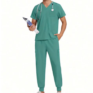 Conjuntos de Uniformes Médicos de Enfermera para Mujer al por Mayor, de Primera Calidad, Elegantes, sin Mangas, de una Pieza, Tipo Jumpsuit, para Hospital - Product Image 1
