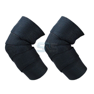 Elastic Adjustable Elbow And <b>Knee</b> <b>Wraps</b> Compression Straps For Gym Fitness Weightlifting Bodybuilding Powerlifting Training Pads - Product Image 3