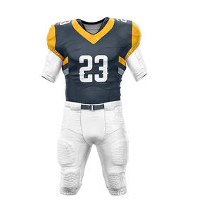 Maillot de football américain pour homme 2026 OEM, respirant, à manches courtes, imprimé numériquement, 100 % polyester, protection UV, logo avant - Product Image 2