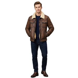 Chaqueta de Mezclilla para Hombre, Poliéster/Algodón, Cuello Redondo, Logotipo Frontal, Resistente al Viento, Corte Regular, Otoño - Product Image 2