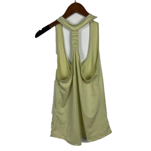 Débardeurs en tricot pour femmes, couleur unie, dos froncé, respirant, col rond, sans manches, en bleu, jaune, gris, corail - Product Image 2