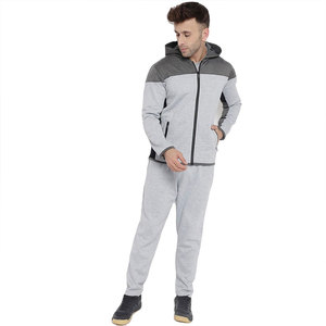 Survêtements de jogging légers pour hommes, deux pièces, unis, avec fermeture éclair, haute qualité, prix de gros, personnalisables avec logo, pour l'hiver - Product Image 1