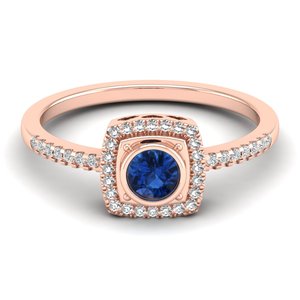 Bagues de fiançailles REYES personnalisées en argent sterling 925 avec moissanite VVS, nouveau design, saphir bleu, bijoux fins pour mariage - Product Image 5
