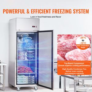 Congelatore Verticale Elettrico Commerciale da 19,32 Cu.ft, 27 Pollici di Larghezza, Porta Singola con Sbrinamento Automatico, in Acciaio Inossidabile - Product Image 2