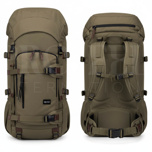 Sac à dos de voyage extérieur imperméable de grande capacité 60L en coton de qualité supérieure, avec logo personnalisé, multi-poches, léger - Product Image 5