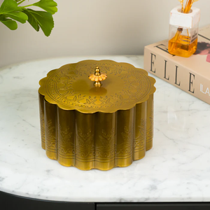 New Minimalist <b>Jar</b> Metal Storage Box With Lid Stylish Home Kitchen Food Storage For Dining Table & Kitchen - Product Image 3