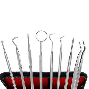 High Quality Stainless Steel & Plastic Manual Dental Pick Oral Hygiene Surgical Kit Set Class I Made in Pakistan Grip Surgical - Product Image 2