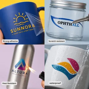 Custom UV Ink Transfer <b>Stickers</b> Waterproof 3D Raised Logo Decals No Heat Rub On Transfer for <b>Glass</b> Metal Tumbler Bottle Cup - Product Image 5