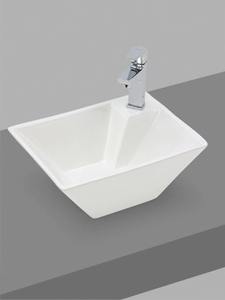 Lavabo de Cerámica Cuadrado Moderno para Encimera, Lavabo de Lujo para Baño, Lavabo Elegante sobre Encimera - Product Image 6