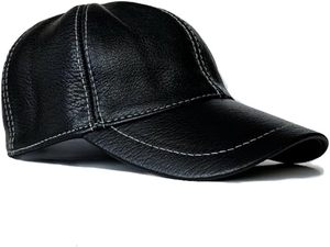 Custom Quiet Luxury Real Leather Strapback <b>Cap</b> Blank Soft Sheepskin Dad <b>Hat</b> High-End Private Label Headwear - Product Image 4