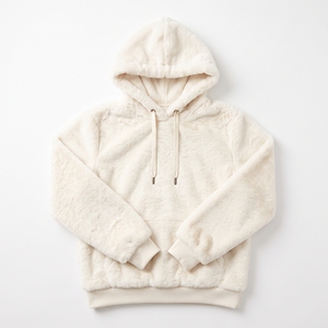 <b>Women's</b> Winter Faux Fur Pullover Hoodie Fluffy Luxurious Casual Warm <b>Sweater</b> OEM ODM Wholesale Factory Custom Logo - Product Image 2
