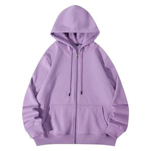 Latest Style New Arrival Luxury <b>Thick</b> <b>Fleece</b> 340g Cotton Quality Men's Winter Casual Streetwear Zipper-Up Quick Dry Hoodie 100% - Product Image 1