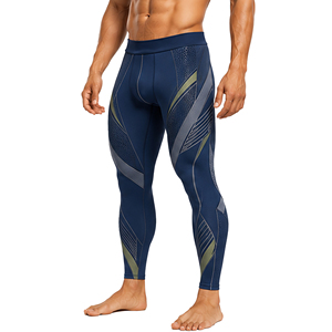Leggings de compression sportifs pour hommes, personnalisés, haute élasticité, séchage rapide, imprimés, taille élastique, pour la gym, la course, le fitness, l'entraînement, l'athlétisme - Product Image 4