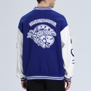 Veste universitaire Y2K unisexe, brodée, style baseball, fournisseur en gros - Product Image 1