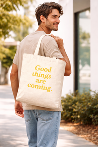 Bolsa de Tela de Algodón Premium de 300 g/m² con Frase Inspiradora, Asa Larga, Ecológica, Reutilizable, para Compras, con Logotipo Personalizado - Product Image 4