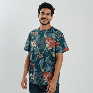 Camiseta con Estampado DTG Personalizado, 200 GSM, Algodón Grueso, Diseño Gráfico para Hombre y Mujer, con Personalización OEM ODM - Product Image 1