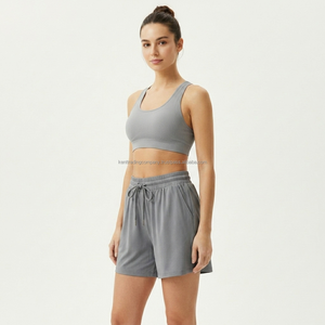Private Label Unisex Summer Solid Loose Fit Gym <b>Shorts</b> Breathable Four-Way <b>Stretch</b> Lightweight Quick Dry Spandex/Nylon - Product Image 6