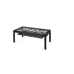 Artistic Metal Coffee <b>Table</b> <b>With</b> Glass Top Elegant Craftsmanship Stylish Center <b>Table</b> For Premium Interior Decoration Spaces - Product Image 1